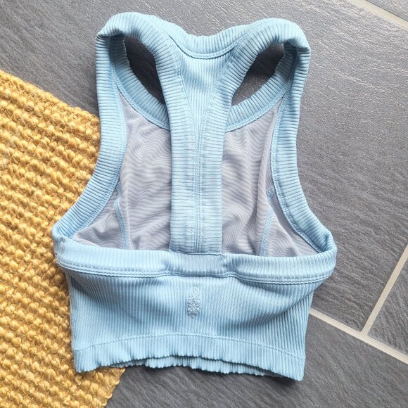 FP Movement by Free People Game Time Cami Racer Back Work Out Tank Top Blue - XS - Picture 5 of 6